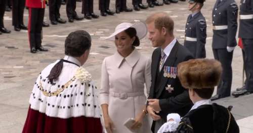 Jubilé d'Elizabeth II : Harry et Meghan de retour à Londres (PHOTOS)
