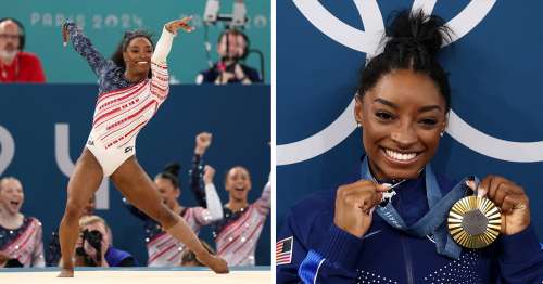 Simone Biles critiquée pour sa coiffure « négligée » sur les photos de son mariage