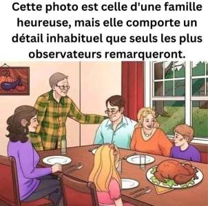 Pouvez-vous repérer l’erreur dans la photo du repas de cette famille en moins de 15 secondes ?