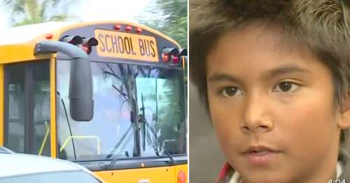 Un garçon sent « quelque chose de bizarre » dans un bus scolaire, jette un coup d’œil au chauffeur et appelle le 911