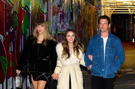 La femme de Miles Teller réagit à la remarque d’un fan de Taylor Swift sur l’album