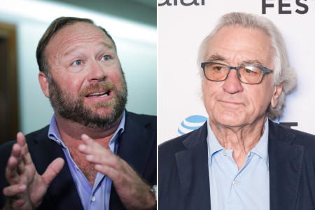 Le message de Robert De Niro d’Alex Jones prend son envol en ligne