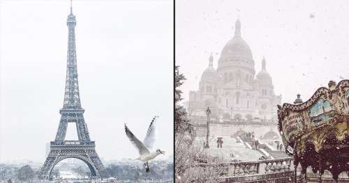 Le doux manteau de neige tombé sur Paris révèle toute sa poésie