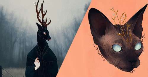 Cette artiste crée des illustrations d’animaux surréalistes pleines de mystère