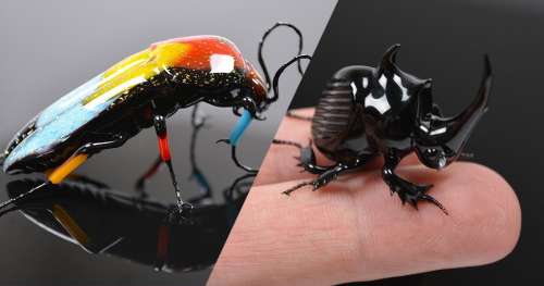 Cet artiste talentueux sculpte des insectes de verre au réalisme bluffant