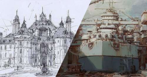 Ces dessins inspirés de la SF dépeignent des villes futuristes avec un détail impressionnant