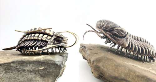 Professeur mais aussi artiste : il reproduit les insectes qu’il étudie dans des sculptures épatantes