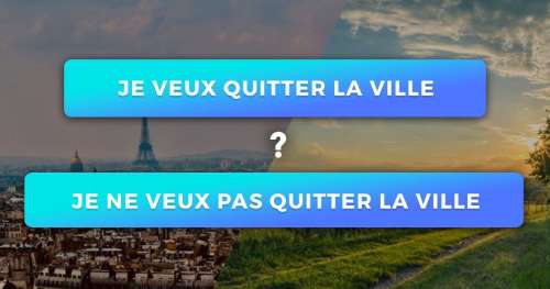 SONDAGE : De plus en plus de Français quittent la ville, seriez-vous prêt à faire de même ?