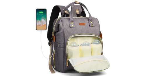 Ce sac est idéal pour transporter les couches et biberons de votre enfant