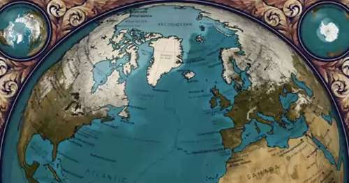 Contemplez les données météo de la NASA transposées sur cette magnifique carte du 18e siècle