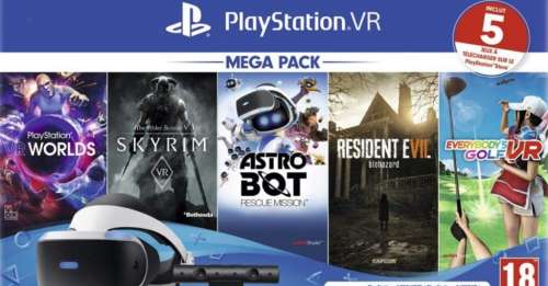 Black Friday Week : ce pack PlayStation VR avec 5 jeux inclus est à 219,99 € au lieu de 349,99 €