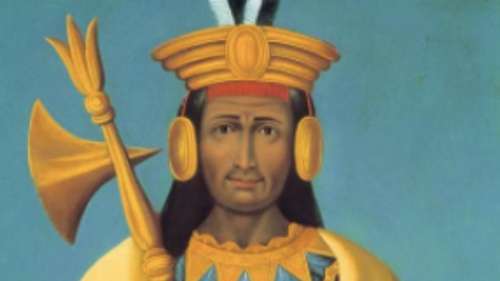 Portrait de Huayna Capac, empereur inca cruel à la conquête des Andes