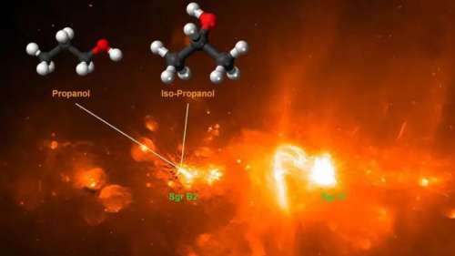 Des molécules d’alcool découvertes non loin du centre de notre galaxie