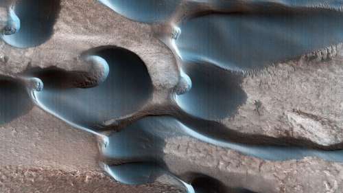 Les vents tourbillonnants ont sculpté de magnifiques dunes sur Mars