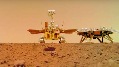 Un rover chinois découvre des structures sous la surface de Mars