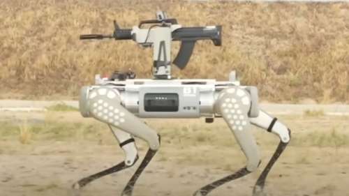 L’inquiétant robot-chien équipé d’un fusil de l’armée chinoise se dévoile dans une vidéo