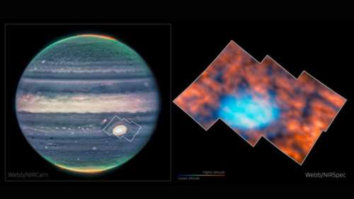 James-Webb observe de mystérieuses structures au-dessus de la Grande Tache rouge de Jupiter