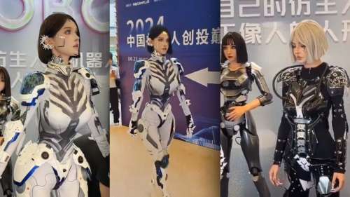 Le robot ultraréaliste de cette entreprise chinoise était en réalité une femme déguisée