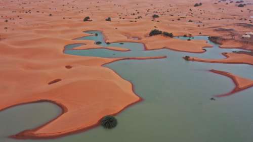 Des images satellite montrent des lacs apparaissant dans le Sahara après un déluge de pluie