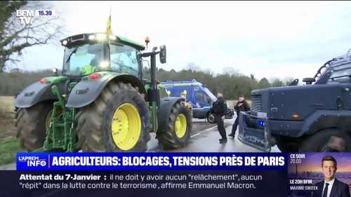  «Agriculteurs en colère : le blocage de Paris avorté sous la surveillance des forces de l’ordre»