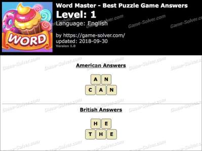 Word Master-Best Puzzle Game Answers