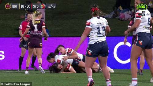 La star de Brisbane Broncos NRLW, Ashleigh Werner, a été expulsée pour avoir prétendument mordu l’adversaire des Roosters – alors que l’acte choquant fait une histoire de foot non désirée