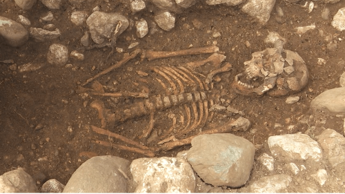 Près de 80 tombes mérovingiennes découvertes en Savoie, face au lac du Bourget