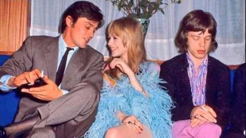 Alain Delon, Marianne Faithfull et Mick Jagger: l’histoire derrière cette photo virale