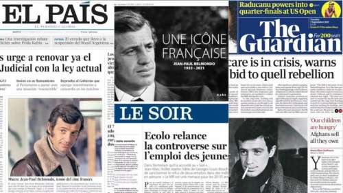 «Une icône», «la splendeur du vrai»: la presse internationale salue la mémoire de Belmondo