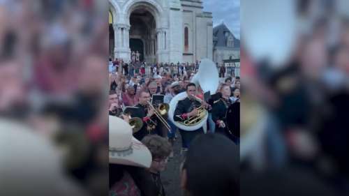 JO Paris 2024: la Garde républicaine fait danser Montmartre sur «Freed from desire»