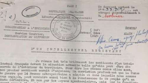Un texte inédit d’Albert Camus retrouvé dans les archives du général de Gaulle