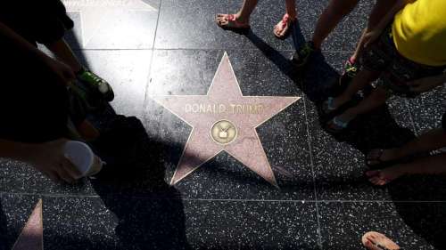 L'étoile de Donald Trump sur Hollywood Boulevard (encore) fracassée à coups de pioche