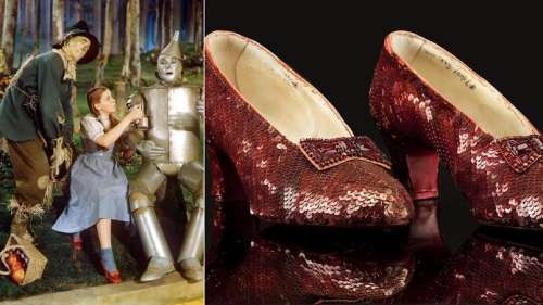 Les souliers rubis de Judy Garland dans le Magicien d'Oz miraculeusement retrouvés