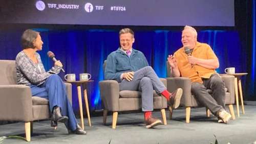 Les cinéastes Guy Maddin et Matthew Rankin racontent au public du TIFF comment ils ont traversé la scène « anti-mainstream » de Winnipeg