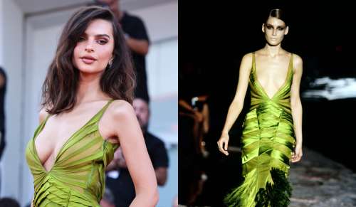 Emily Ratajkowski dans une robe Gucci vintage de Tom Ford à Venise 2024