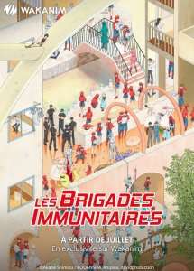 L’adaptation anime Les Brigades Immunitaires chez Wakanim en juillet !