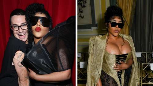 Lil’ Kim arrive en retard avec style au show NYFW de Christian Syrien