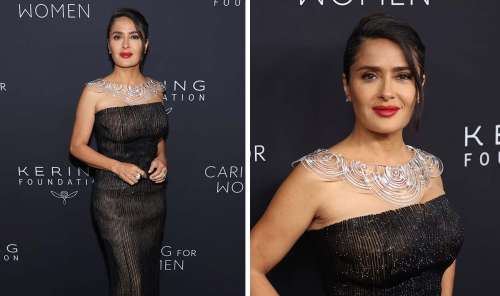 Salma Hayek embrasse l’élégance Art Déco de Gucci au dîner Kering 2024