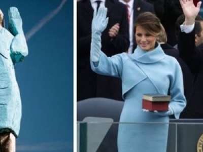 La statue de Melania Trump érigée dans sa ville natale comparée à 