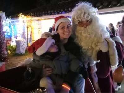 Ils ont rencontré le Père Noël ce soir du 24 décembre dans son immense jardin magique, à Lalbenque