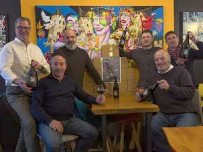 Ils ont bâti le mur du vin pour faire grimper l'adrénaline lors de la Saint-Vincent à Cahors