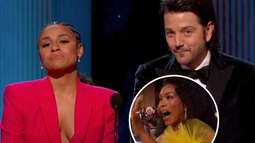 Angela Bassett réagit alors qu’Ariana DeBose se moque de Viral Moment aux SAG Awards