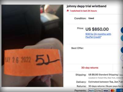 Johnny Depp contre Amber Heard Trial Bracelets à vendre