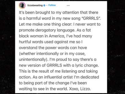 Lizzo change les paroles d’une chanson controversée dans ‘Grrrls’ après un contrecoup