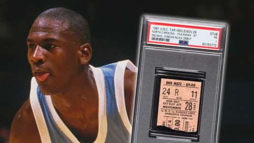 Michael Jordan UNC Debut Ticket Stub Hits Enchère, supposé être le seul existant