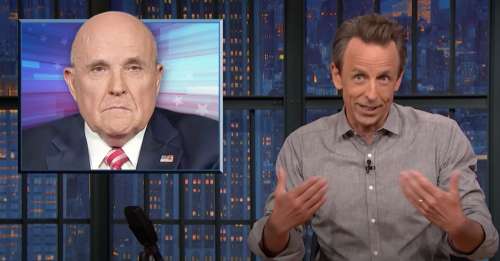 Seth Meyers passe une journée sur le terrain avec l’affirmation « Diet Pepsi » de Rudy Giuliani