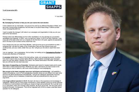 Grant Shapps s’engage à créer une « université de campagne conservatrice » s’il est nommé premier ministre