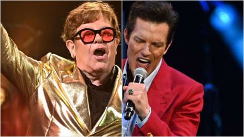 Duo Elton John et Brandon Flowers à Glastonbury