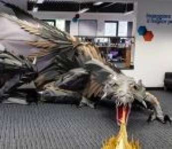 La fabrication d'un magnifique dragon en papier