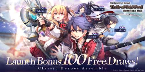 Le RPG gacha The Legend of Heroes : Trails of Cold Steel – Northern War est disponible